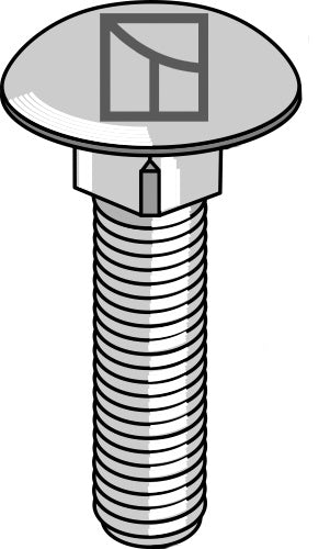 Saucer-head screw M12x1,75x45 - galvanized