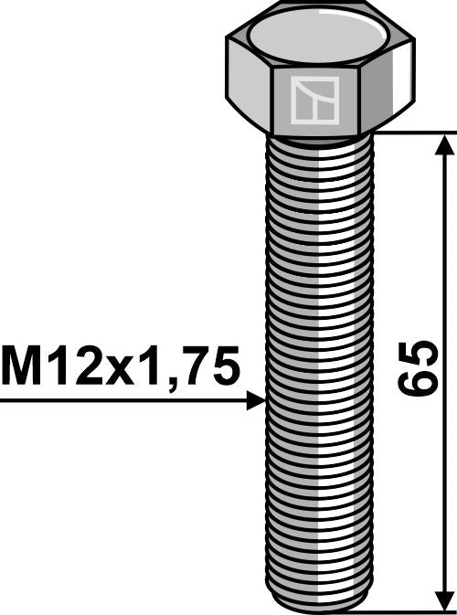 Hexagon bolt M12x1,75x65 without nut