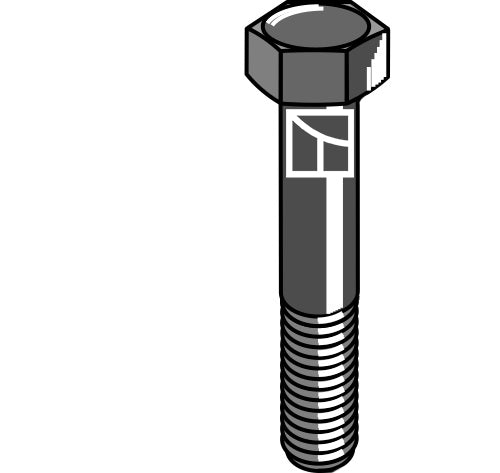 Machine screw M12 - DIN931 - 12.9