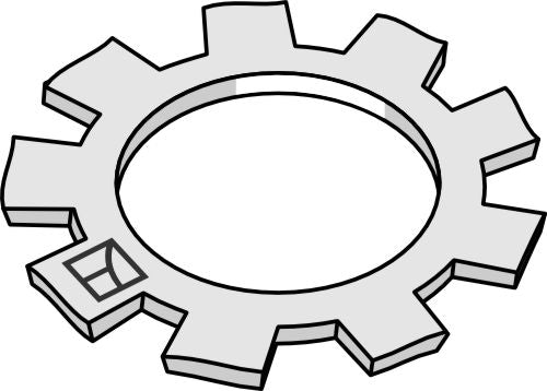 Serrated washer DIN6797 M12