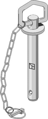 socket pin with chain and linch pin