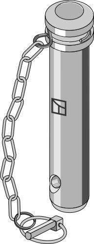 Socket pins with chain and linch pin
