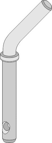 Socket pins with curved handle