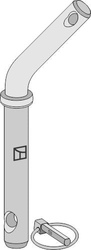 Socket pins with curved handle
