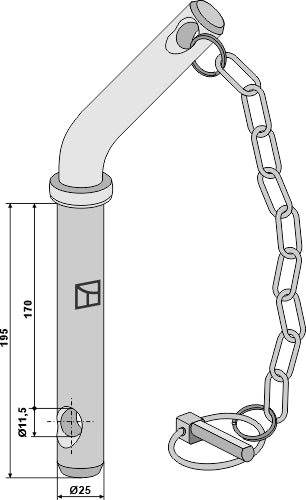 Socket pins with curved handle