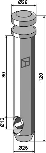 Top-link pins