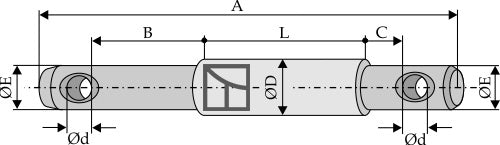 Stepped double pins