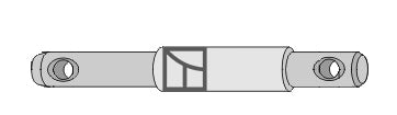Stepped double pins