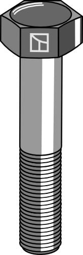 Hexagon bolt M14x2x60 without nut