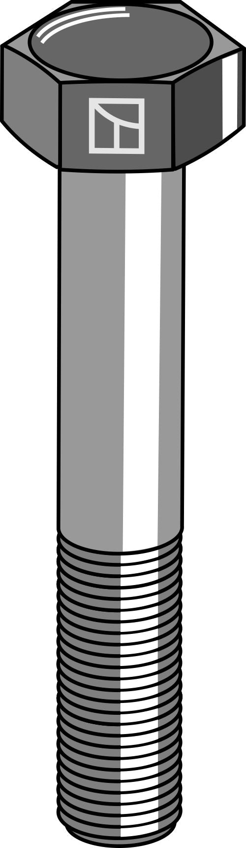 Hexagon bolt M14x2x70 without nut