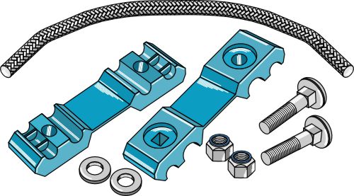 Universal securing device for tine