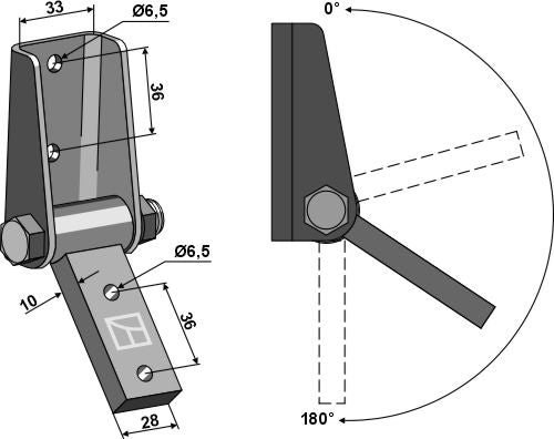 Pitch bracket adjustable