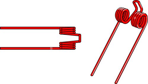 Hay rake tine Ø7
