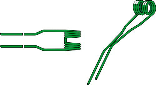 Hay rake tine Ø9