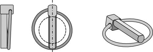 Standard swaged linch pin