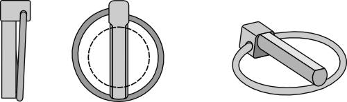 Standard swaged linch pin