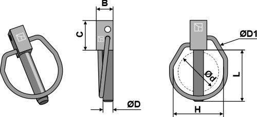 Linch pins according Ø4,5x32