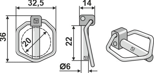Linch pin 6.0x21