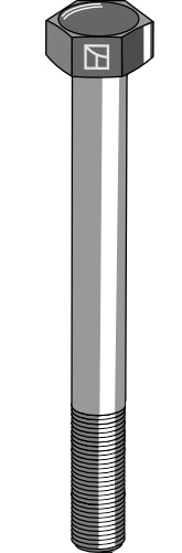 Hexagon bolt M16x2x140 without nut