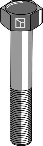 Hexagon bolt M16x2x75 without nut