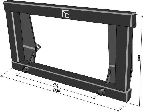 Mounting bracket for bale forks