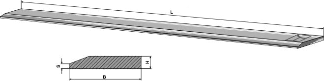 Cutting blade - 120x20x5000