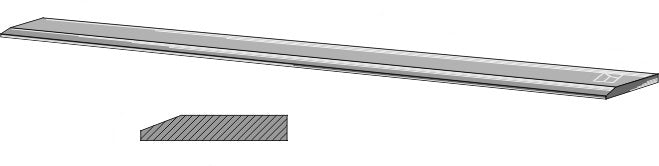 Cutting blade - 150x20x3500