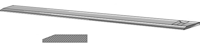 Cutting blade - 150x20x2350
