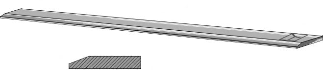 Cutting blade - 160x20x2200