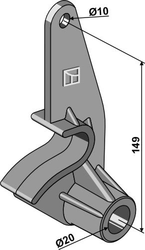 Latch hook for front end loader