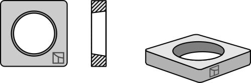 Flat welding plate