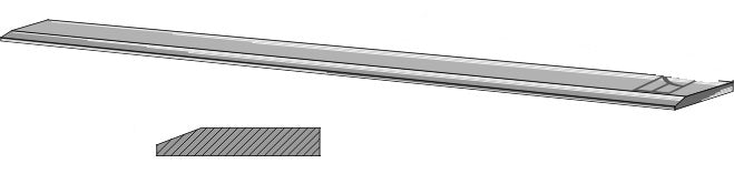 Cutting blade - 100x15x1000