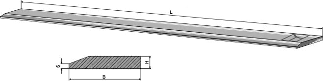 Cutting blade - 100x15x3000