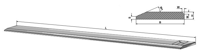 Cutting blade - 110x16x3000