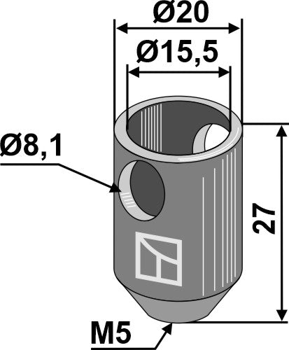 Connection bell for Nimco