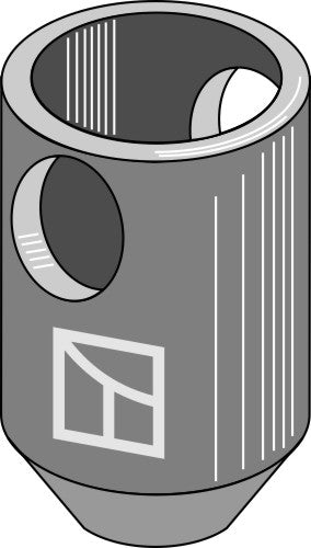 Connection bell for Nimco