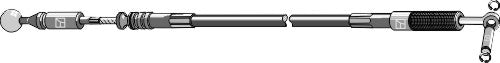Push pull control cable - 1400mm