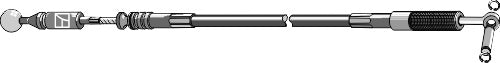Push pull control cable - 2200mm