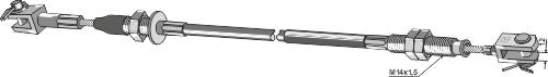 Bowden braker cable - 2728mm
