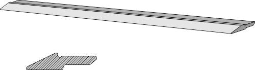 Cutting blade 90 x 22 mm