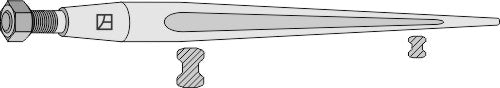 Blunt tine 1000mm