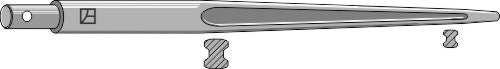 Front loading tine 1200mm