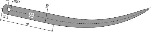 Bale grab claws 650mm