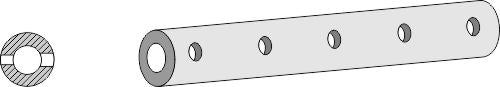 Frame tube for tine - 810 - 5