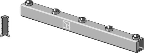 Frame tube for tine 850mm