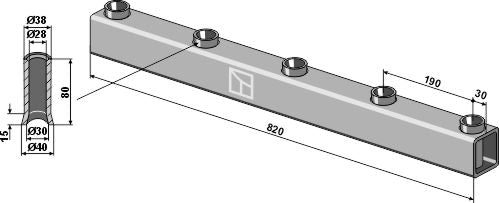 Frame tube for tine 850mm