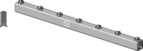 Frame tube for tine 1200mm