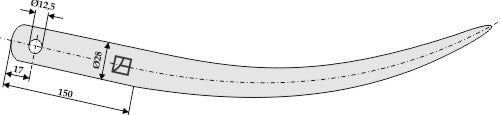 Bale grab claws 600mm