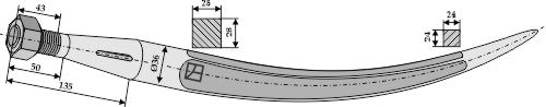 Bale grab claws 680mm