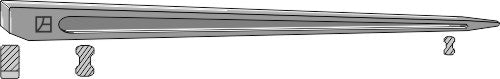 Welded tine 780mm